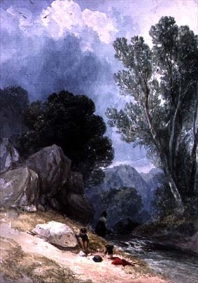 Paisaje con figuras de Joseph William Allen