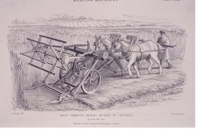 Máquina mejorada de segar de Bell por Crosskill, c1840s de Joseph Wilson Lowry