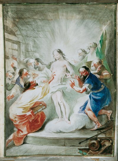 Cristo resucitado se aparece a los discípulos de Joseph Winterhalder d. J.