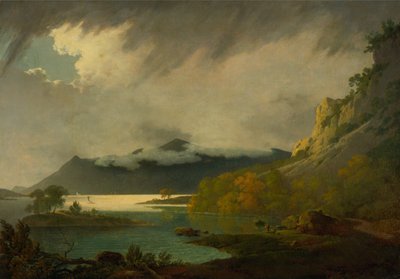 Derwent Water, con Skiddaw a lo lejos de Joseph Wright of Derby