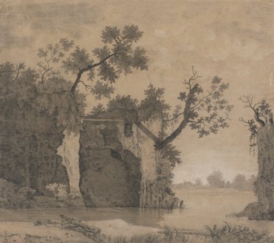 Paisaje con ruinas de Joseph Wright of Derby
