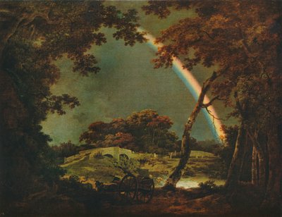 Paisaje con efecto de arco iris de Joseph Wright of Derby