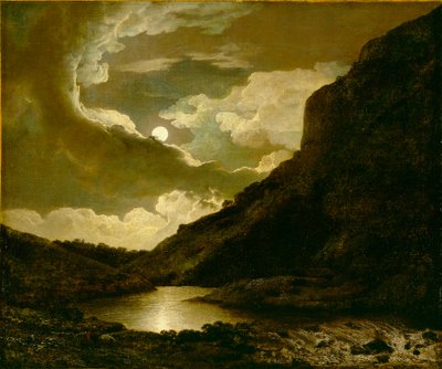 Matlock Tor a la luz de la luna de Joseph Wright of Derby