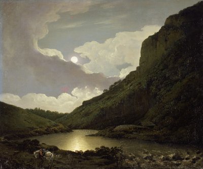 Matlock Tor a la luz de la luna, c.1777-80 de Joseph Wright of Derby
