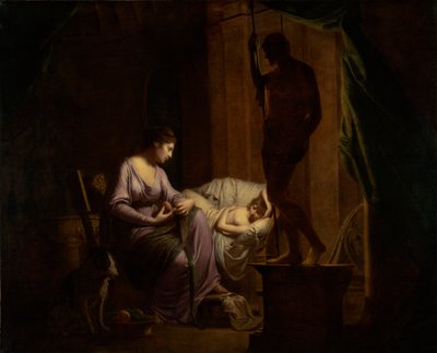 Penélope deshaciendo su telar, 1783-4 de Joseph Wright of Derby