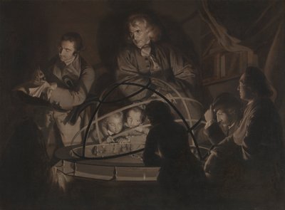 Un filósofo da una conferencia sobre el Oratorio de Joseph Wright of Derby