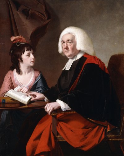 Retrato del Rev. Thoms Wilson D.D. y su hija adoptiva, Miss Catherine Macauley de Joseph Wright of Derby