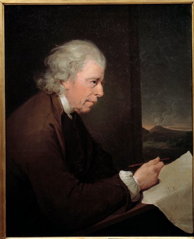 Retrato del relojero, geólogo y físico John Whitehurst de Joseph Wright of Derby