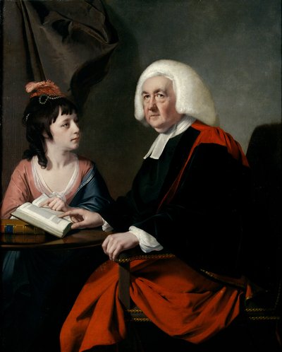 Rev. Thomas Wilson (1703-84) y Miss Catherine Macaulay (1731-91) de Joseph Wright of Derby