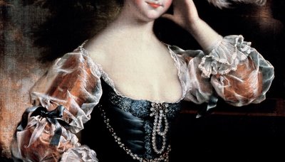 Susanna Hope (detalle) de Joseph Wright of Derby