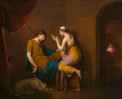 La doncella corintia, 1782-1784 de Joseph Wright of Derby