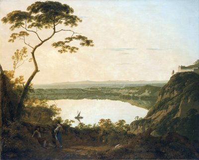 El lago de Albano de Joseph Wright of Derby