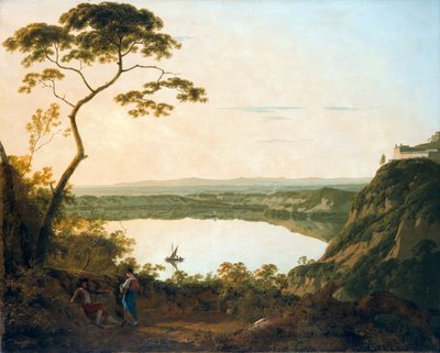 El lago de Albano de Joseph Wright of Derby