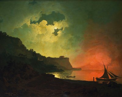 Vesubio desde Posilipo de Joseph Wright of Derby