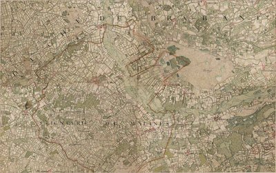 Mapa de Heyst op den Bergh ou Heyst ten Bergh - Heist-op-den-Berg de Joseph de Ferraris
