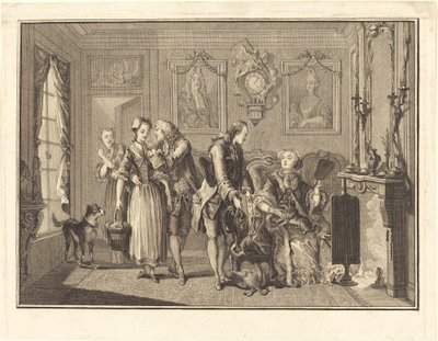 La bonita granjera de Joseph de Longueil after Charles Eisen
