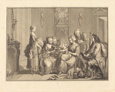 La bella nodriza de Joseph de Longueil after Charles Eisen
