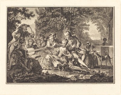 Concierto rural de Joseph de Longueil after Charles Eisen