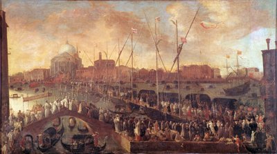 Procesión en el Día de la Fiesta del Redentor de Joseph the younger Heintz