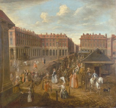 Covent Garden Piazza y Mercado de Joseph van Aken