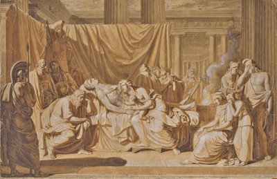 Muerte de Aquiles de Joseph von Fuhrich