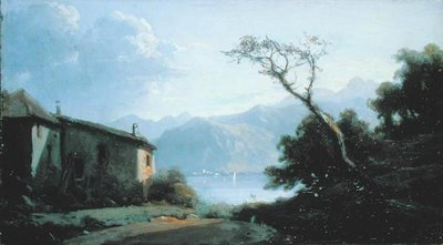 Escena de Lago en Francia de Josephine Bowes