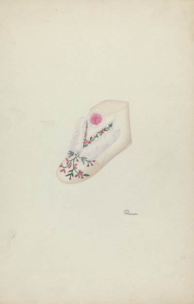 Zapato de bebé, c. 1938 de Josephine C. Romano