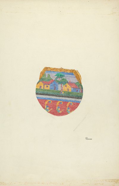 Bolso con cuentas, c. 1937 de Josephine C. Romano