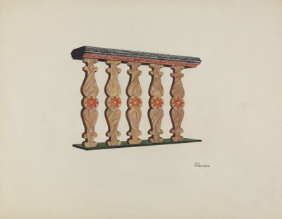 Barandilla del Coro, 1938 de Josephine C. Romano