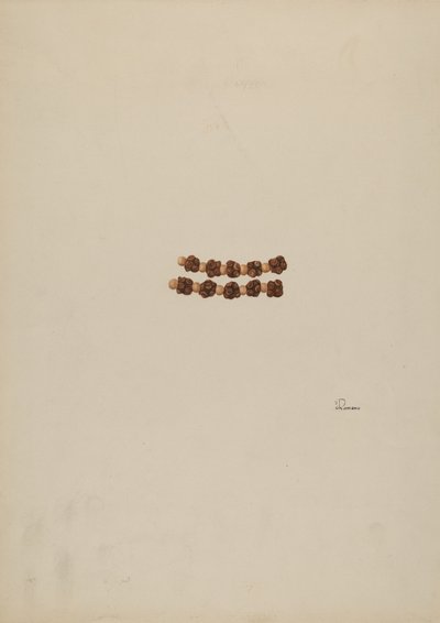 Cuentas de rosario, c. 1940 de Josephine C. Romano