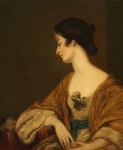 Retrato de la Sra. George Collier de Joshua (follower of) Reynolds