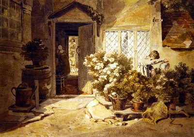 Un patio de cabaña de Joshua Cristall