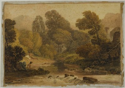 Una escena cerca de Lodore, Cumberland de Joshua Cristall