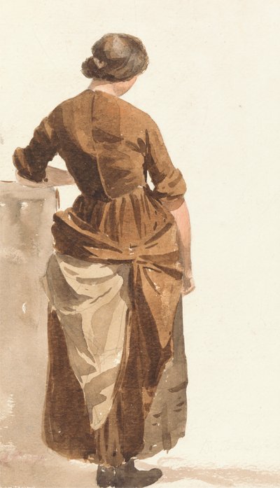 La chica del vestido marrón de Joshua Cristall