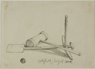Mazo, pico y pala de Joshua Cristall