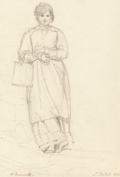 Niña con una lata de leche en la mano de Joshua Cristall
