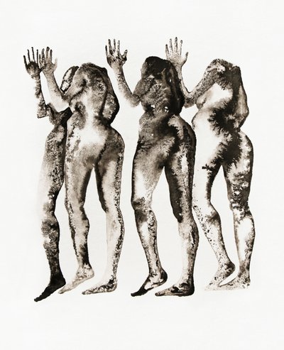 Mujeres en tinta abstracta de Joshua Hoskins