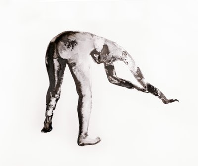 Estudio en tinta n.º 4 (encorvado) de Joshua Hoskins