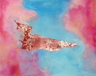 El vuelo de la nave espacial roja de Joshua Hoskins