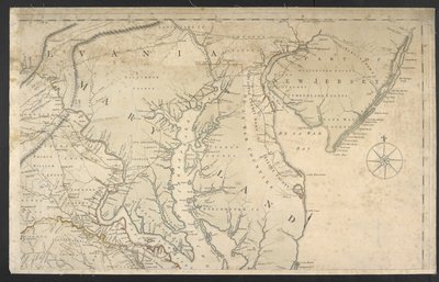 Un mapa de la parte más habitada de Virginia... de Joshua and Jefferson Peter Fry