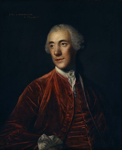 Retrato de Robert Darcy, IV conde de Holderness. de Joshua Reynolds