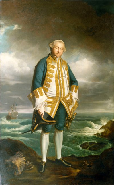 Almirante Edward Boscawen (1711-1761), c.1750-60 (óleo sobre lienzo) de Joshua Reynolds