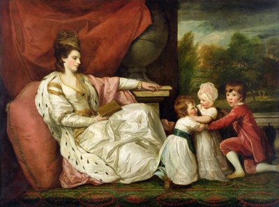 Charlotte Grenvill (Lady Williams-Wynn) y sus hijos, c.1788 (óleo sobre lienzo) de Joshua Reynolds