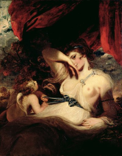 Cupido desabrochando el cinturón de Venus de Joshua Reynolds
