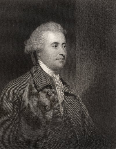 Edmund Burke, grabado por H. Robinson, de 