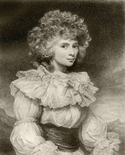 Elizabeth Cavendish, Duquesa de Devonshire, grabado por F. Bartolozzi, de 