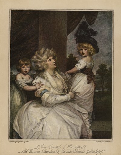 Jane Condesa de Harrington, Lord Vizconde Petersham, y el Honorable Lincoln Stanhope de Joshua Reynolds