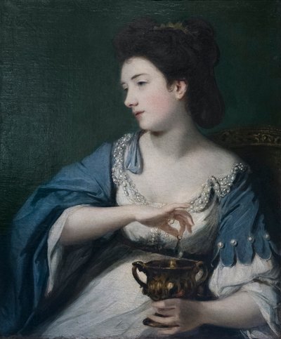 Kitty Fisher como Cleopatra de Joshua Reynolds