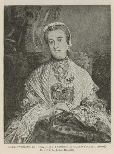 Lady Caroline Lennox, Primera Baronesa Holland de Joshua Reynolds