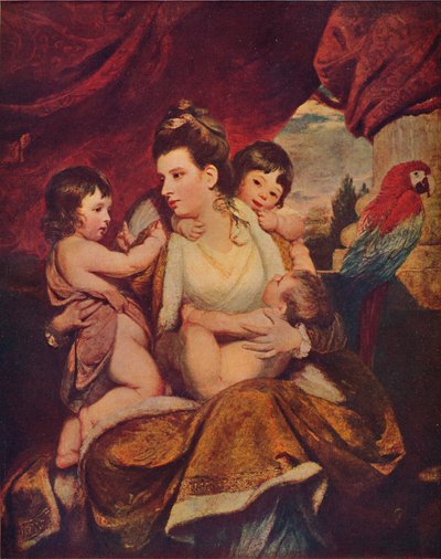 Lady Cockburn y sus tres hijos mayores, 1773, 1907 de Joshua Reynolds